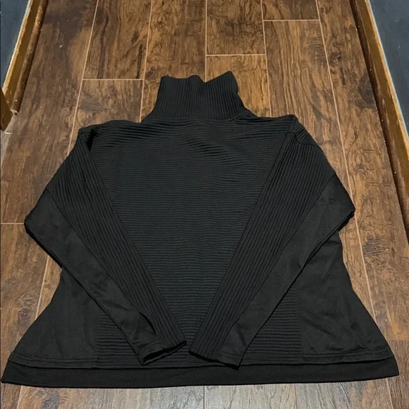 Tahari Black Ribbed Turtleneck Sweater - Picture 5 of 6